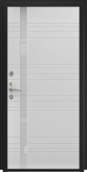Входная дверь L-45 A-1 (16мм, белая эмаль) внутренняя сторона